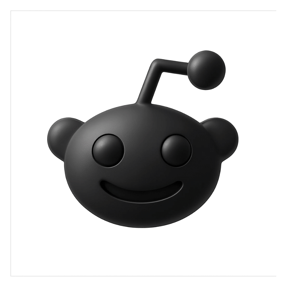 3d reddit logo clipart