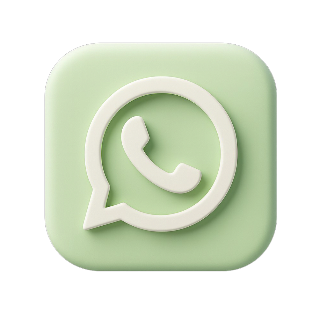 3d whatsapp logo transparent background