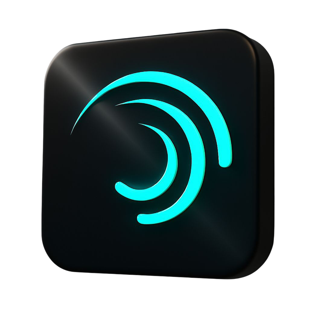 Alight motion 3d logo – outline icon