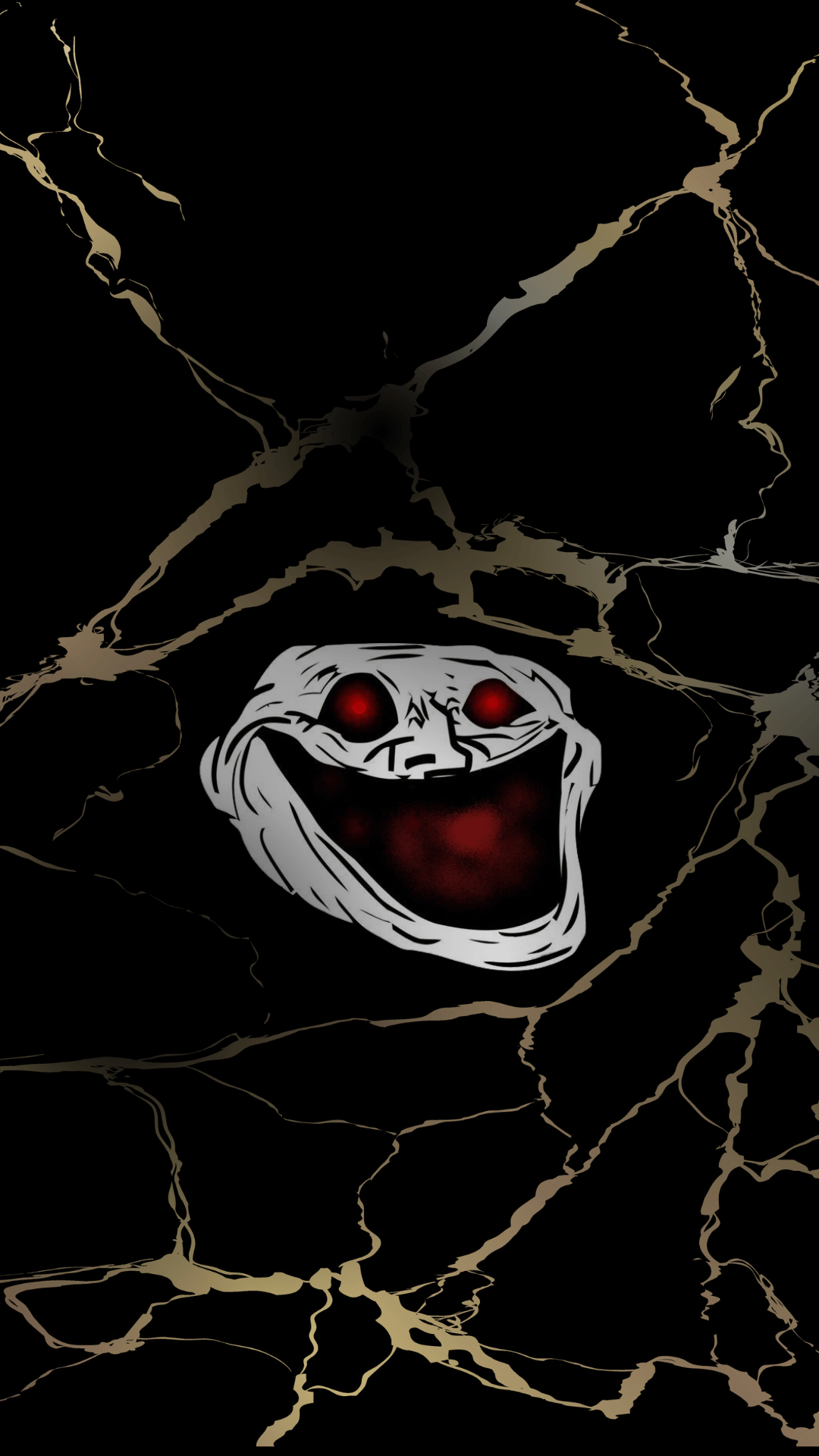 Download free black troll face wallpaper