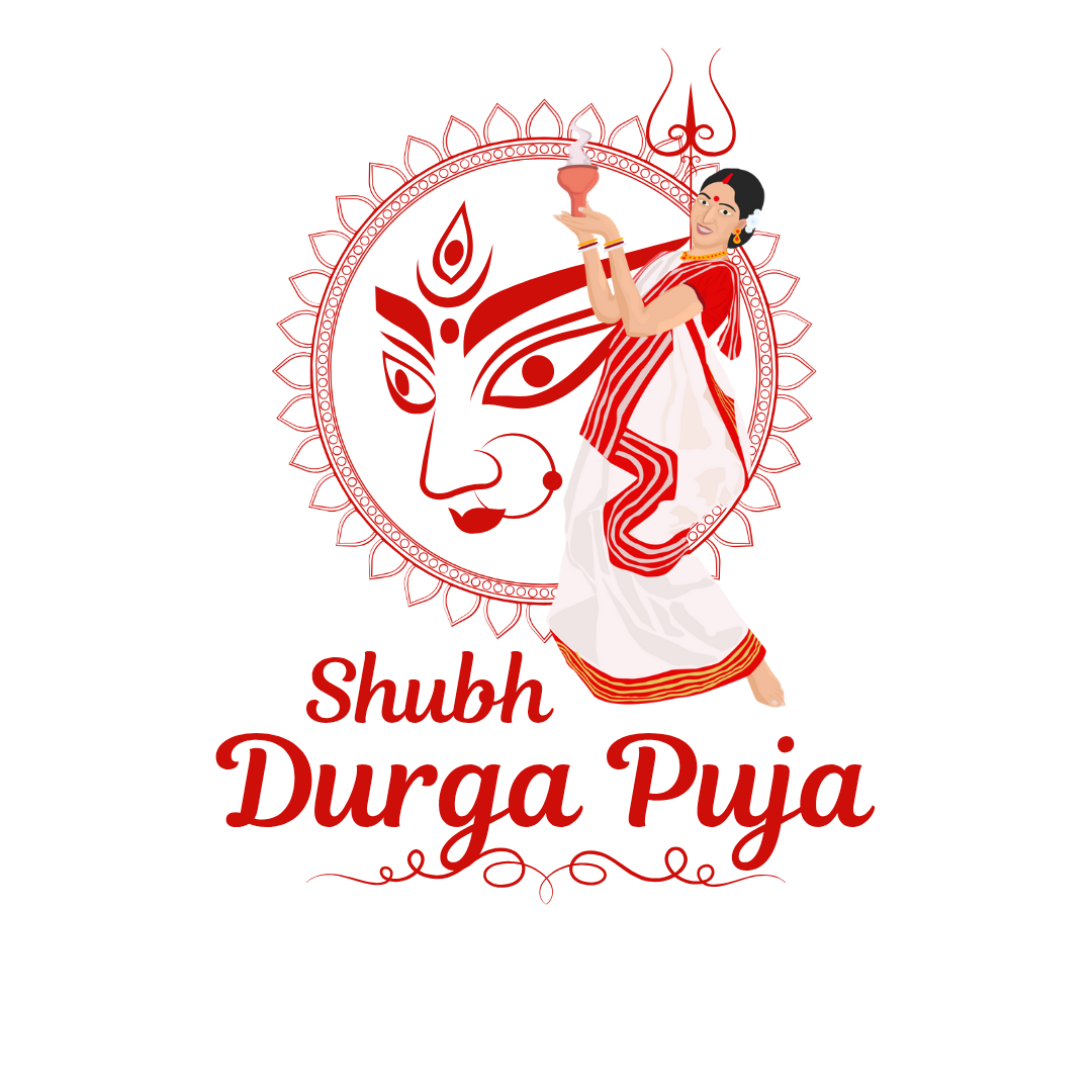 Durga puja clipart