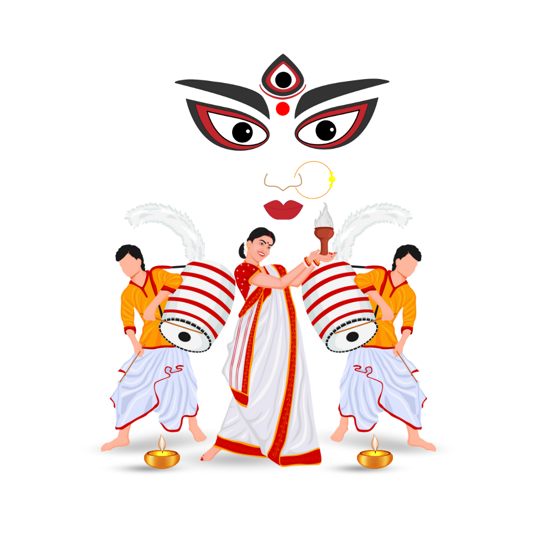 Durga puja png – outline icon
