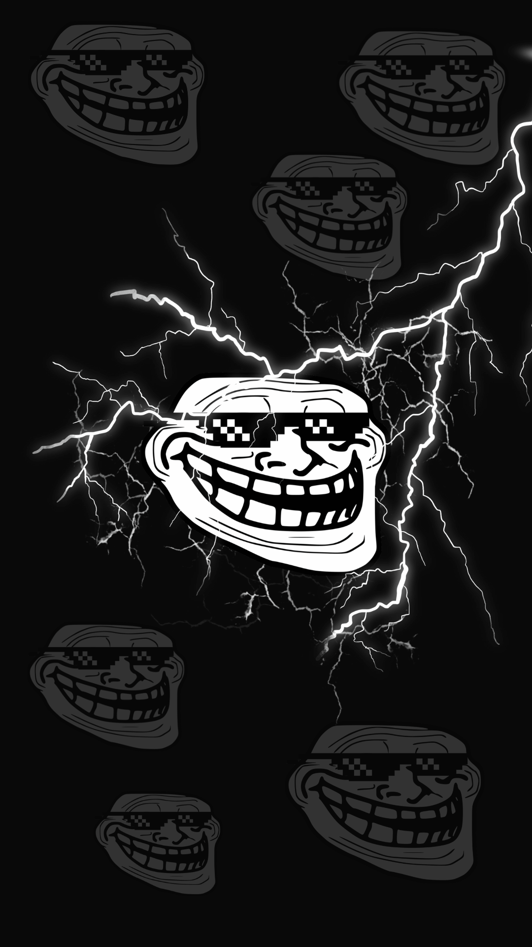 Get the iconic troll face as your free wallpaper