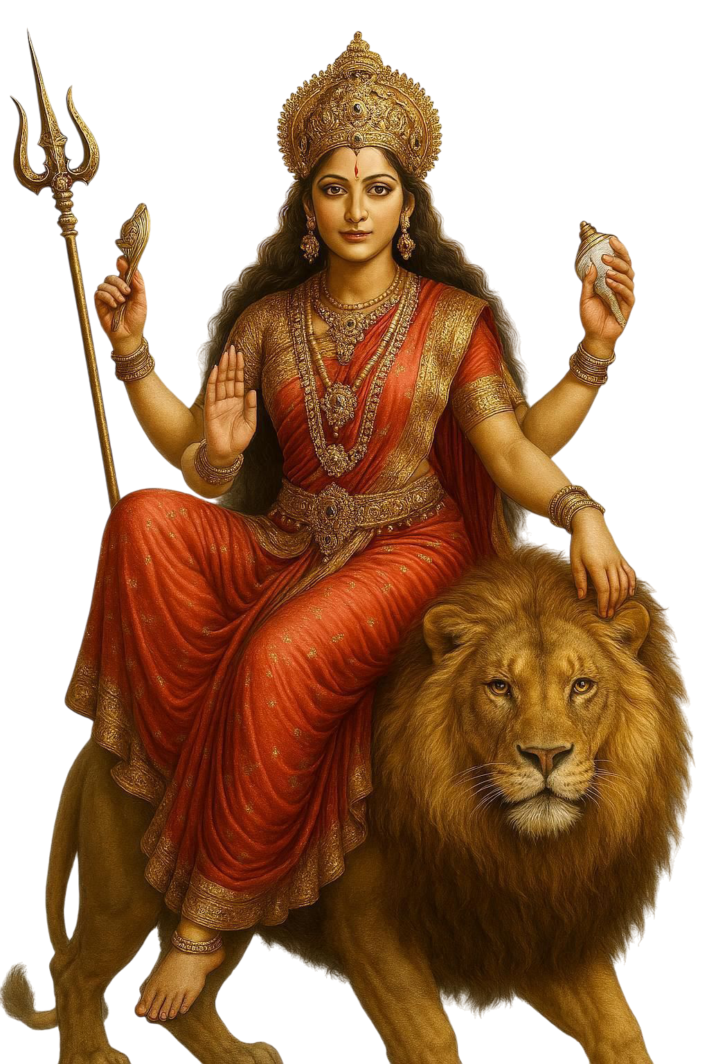 Goddess devi maa durga puja clipart download