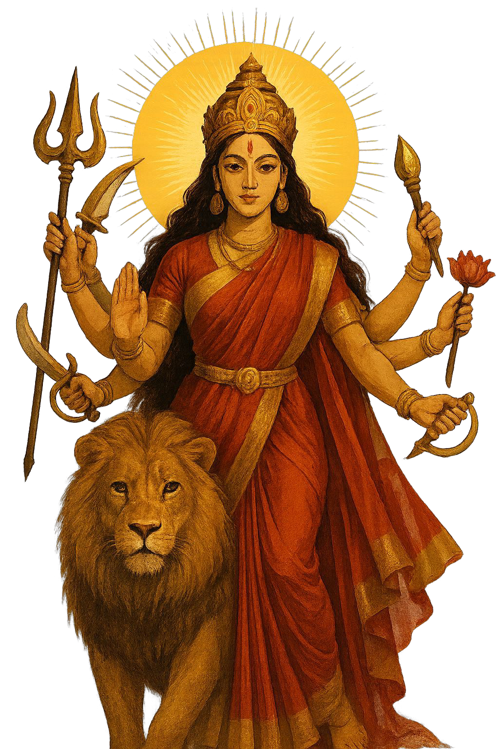 Goddess devi maa durga puja png image