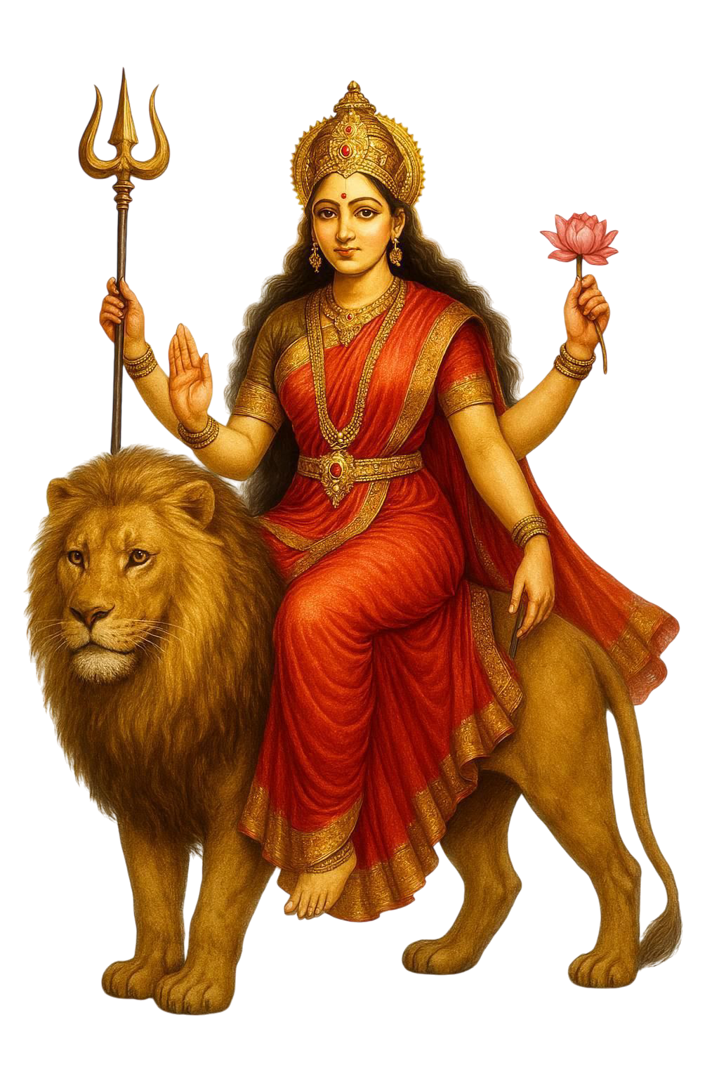 Goddess devi maa durga puja png