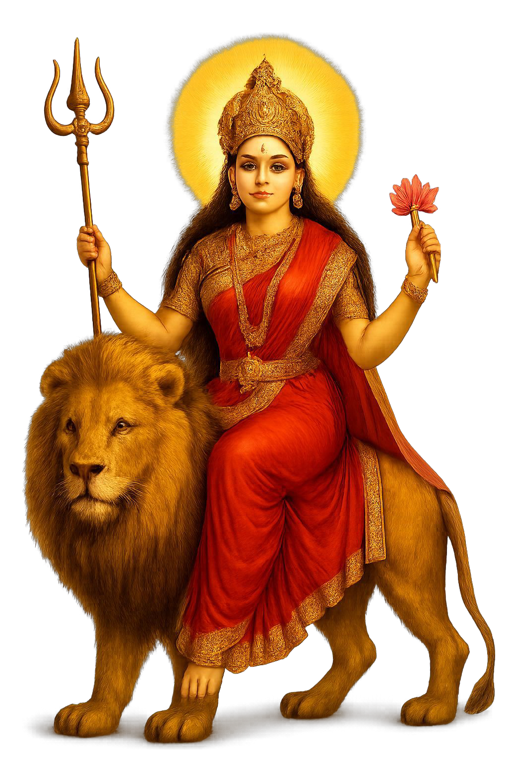 Goddess devi maa durga png clipart download