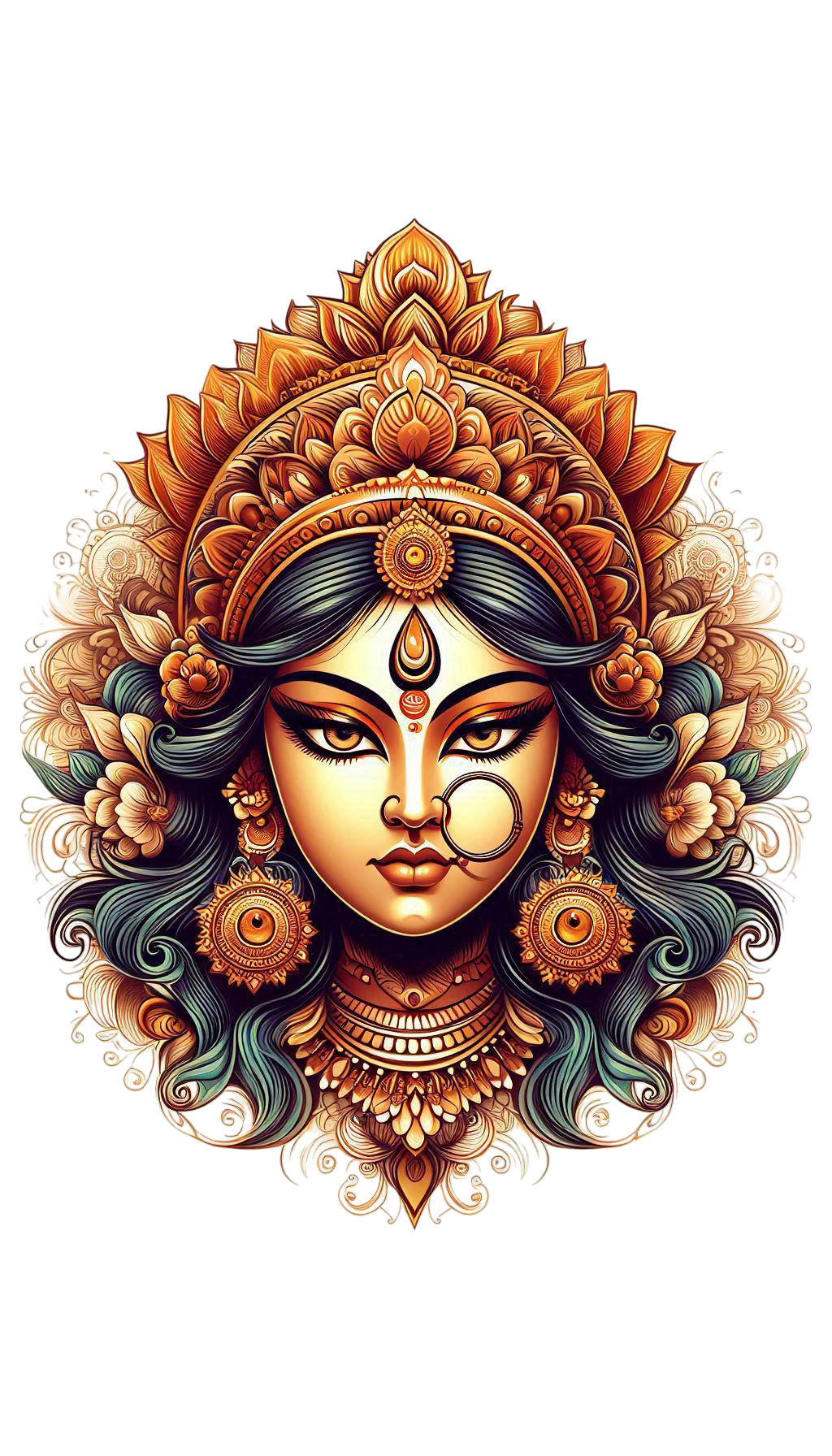 Goddess devi maa durga png free