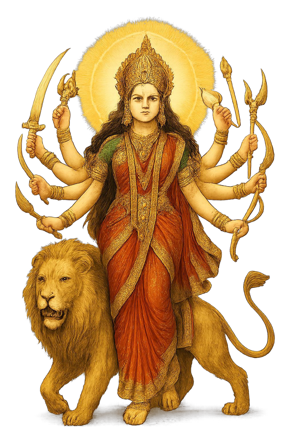 Goddess devi maa durga png