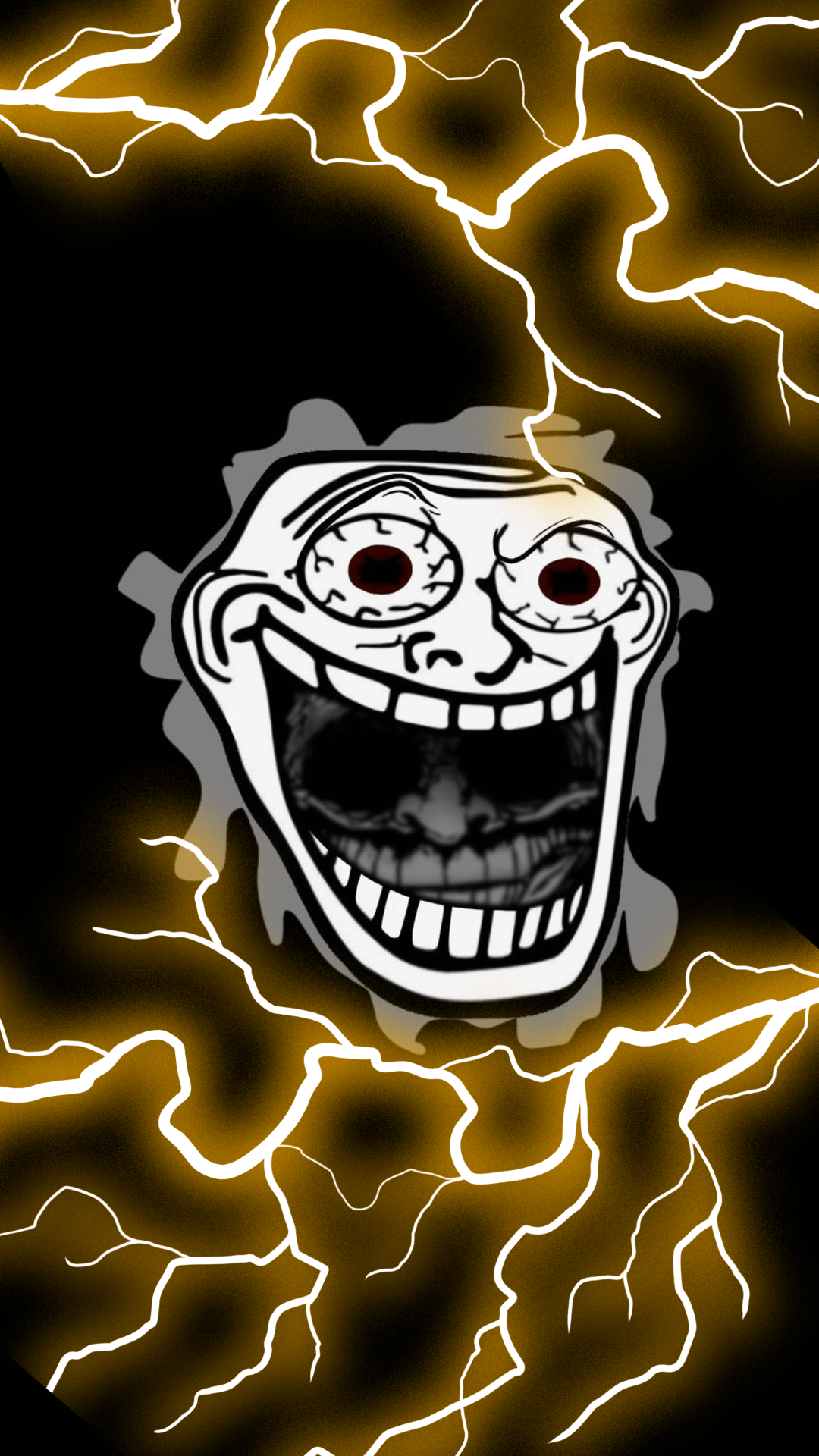 Grab your free black troll face wallpaper now