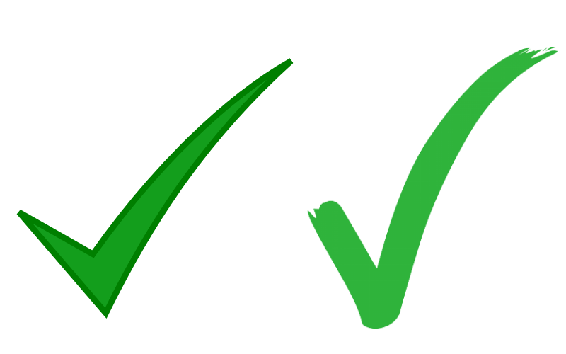 Green check mark clipart