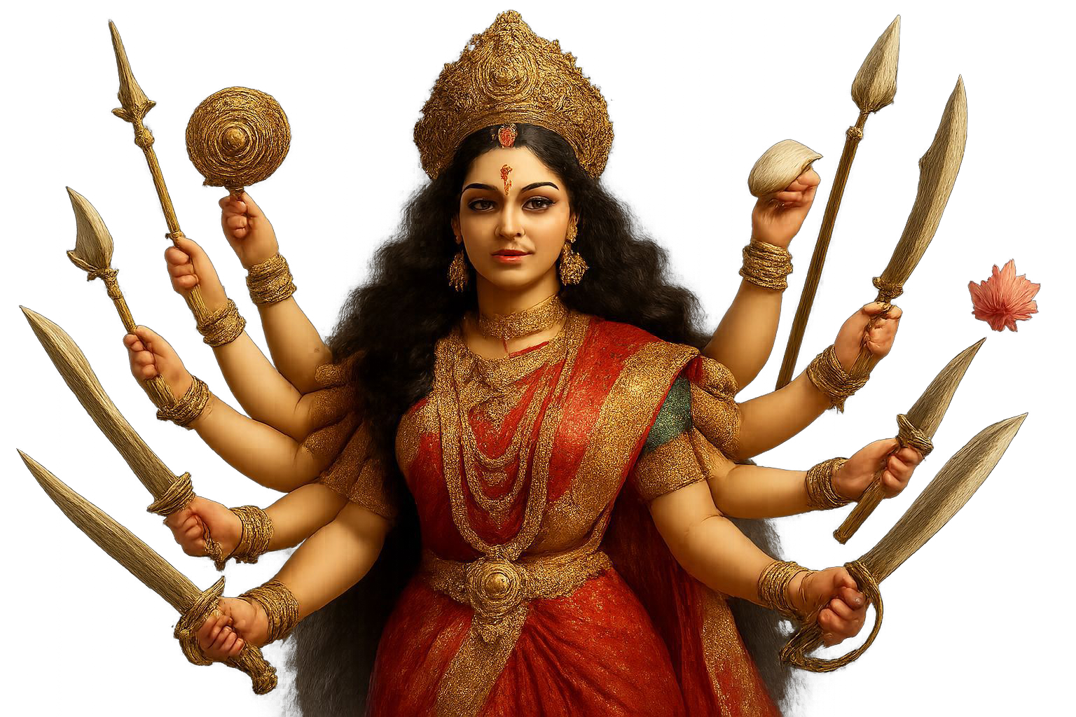Hindu goddess devi maa durga puja png image
