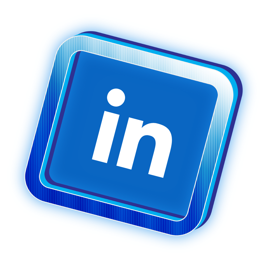 Linkedin 3d logo png