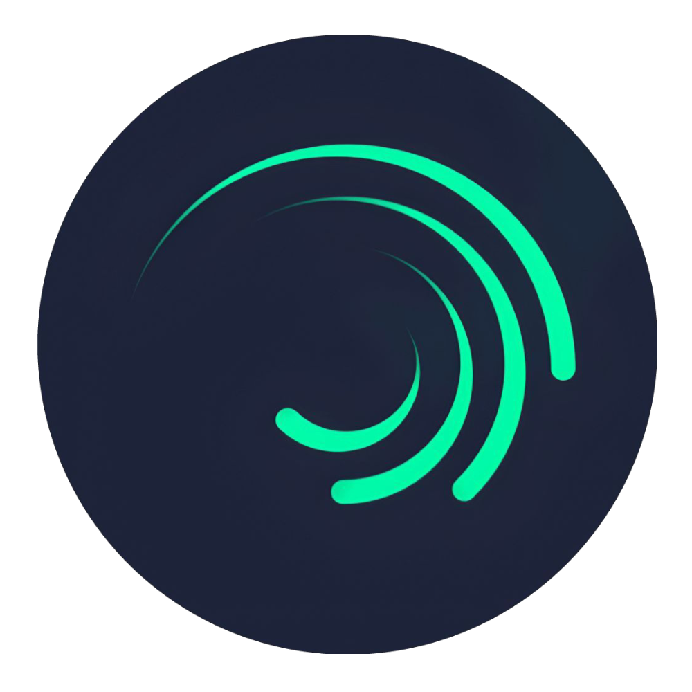 Rounded alight motion logo