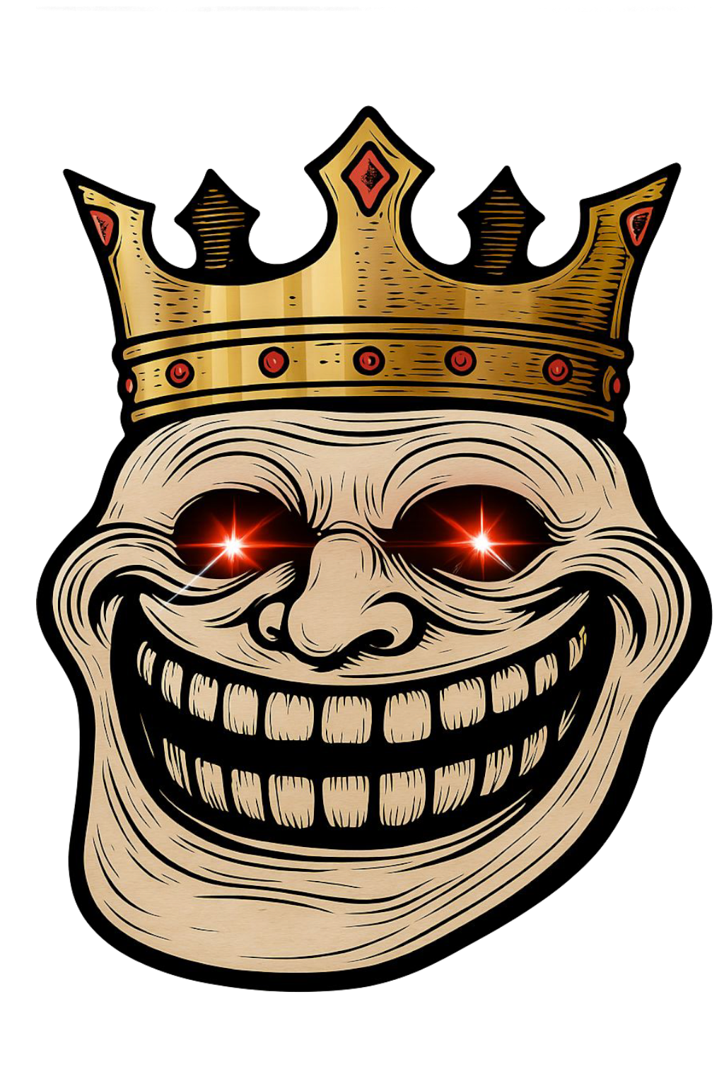 Troll face png king troll face png