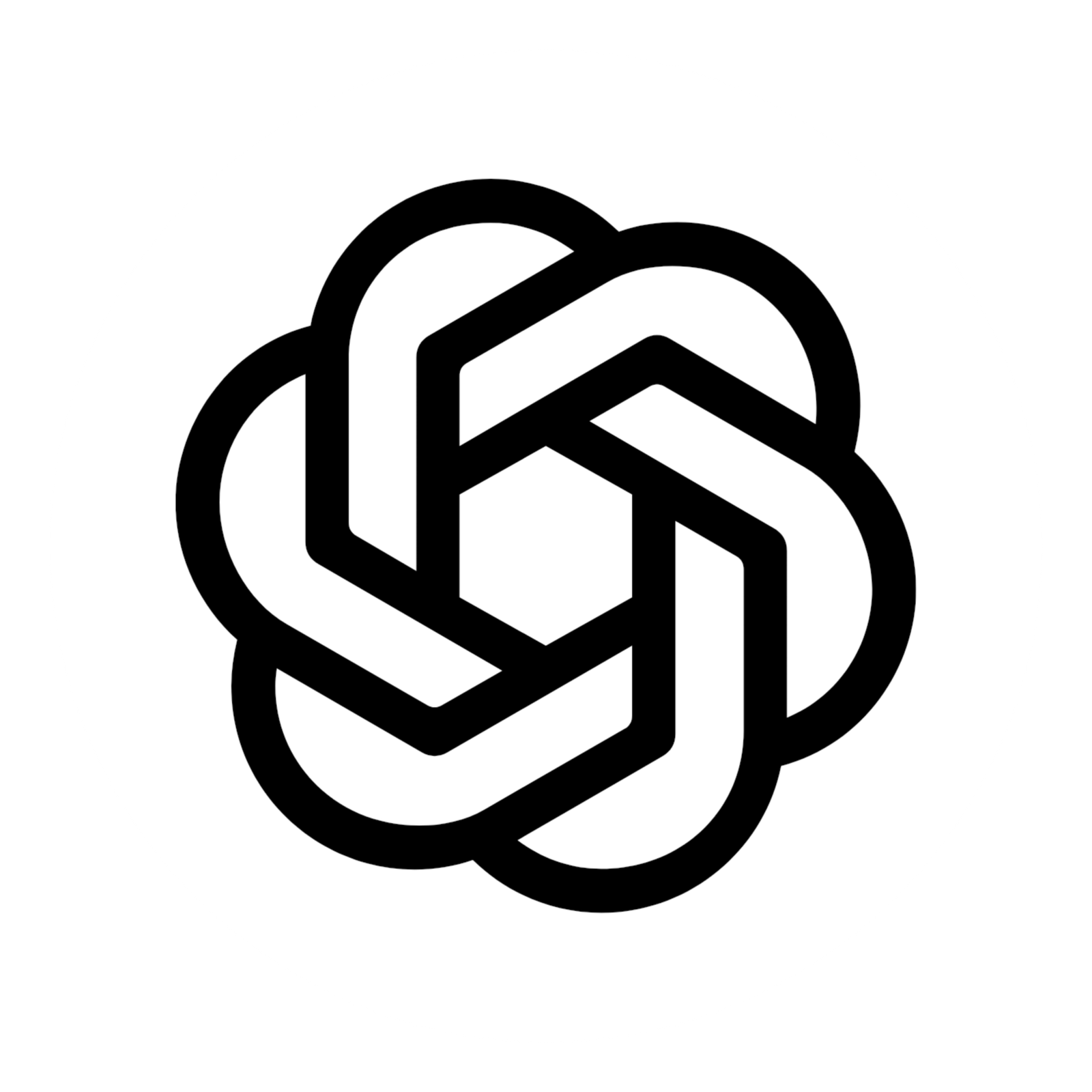 White chatgpt logo