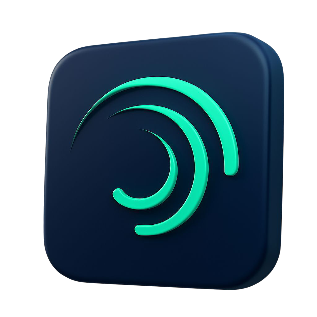 Alight motion 3d logo transparent