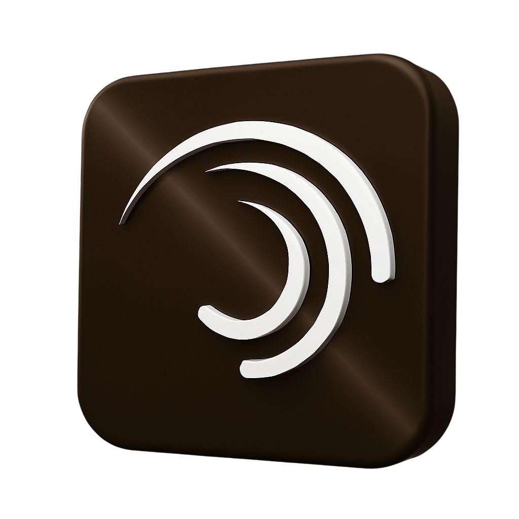 Alight motion logo negro png