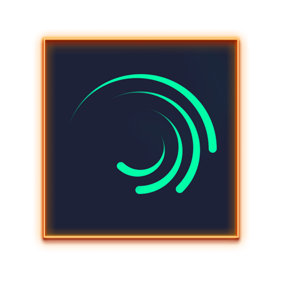 Alight motion logo transparent
