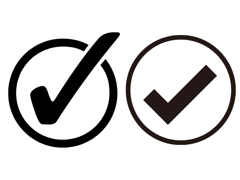 Black check mark png