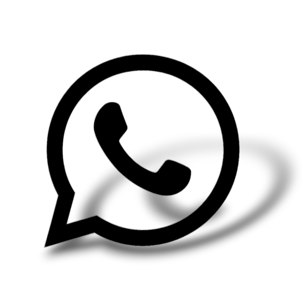 Black whatsapp logo png