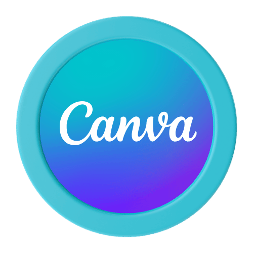 Canva 3d logo png