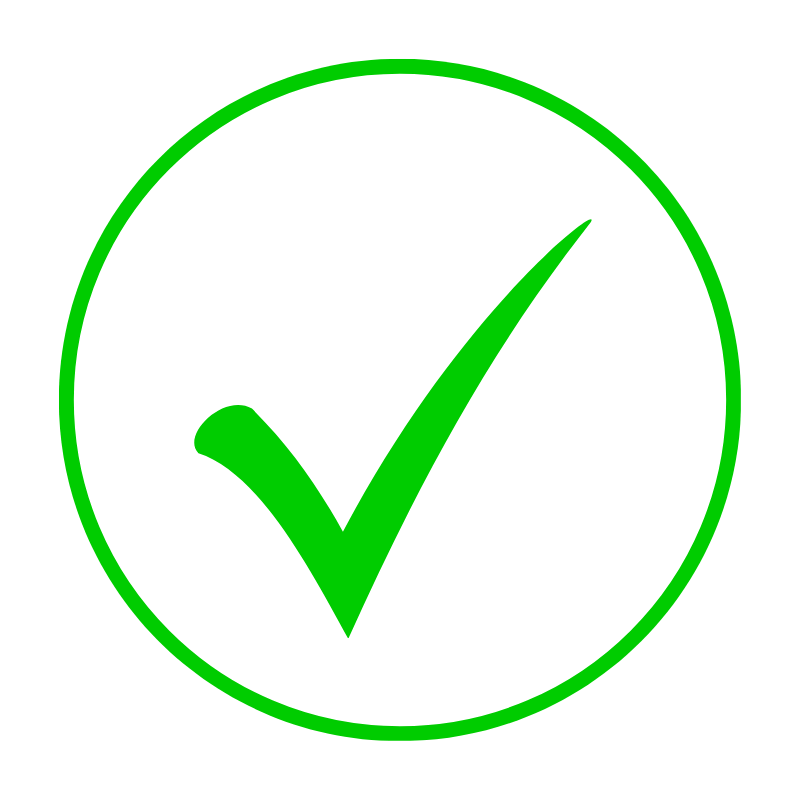 Check mark green png