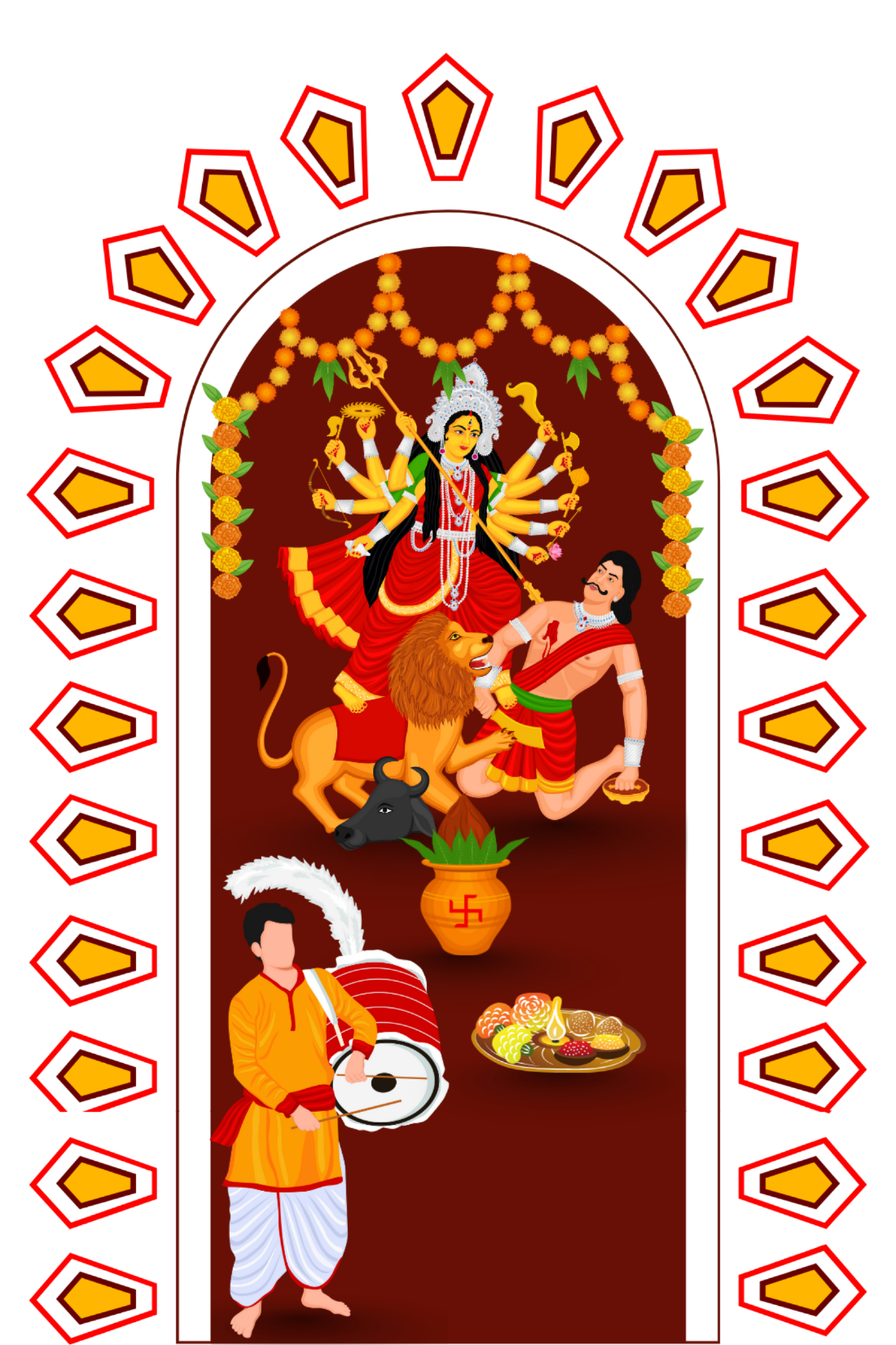Durga puja png
