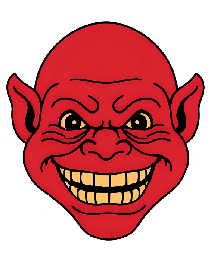 Red troll face photo