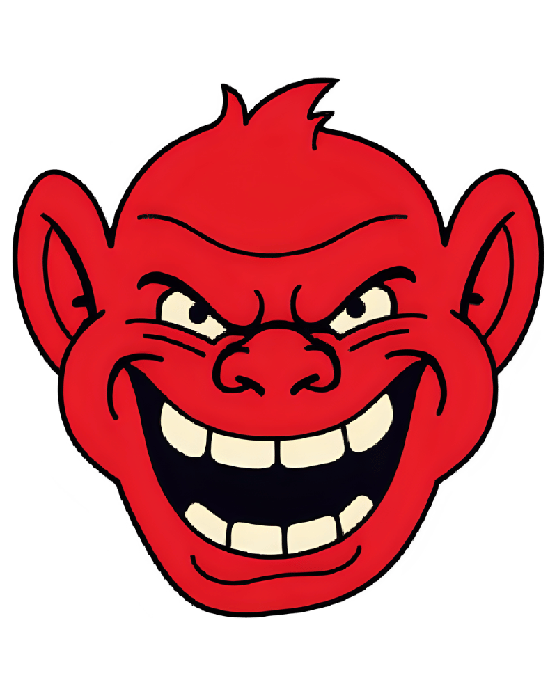 Red troll face png