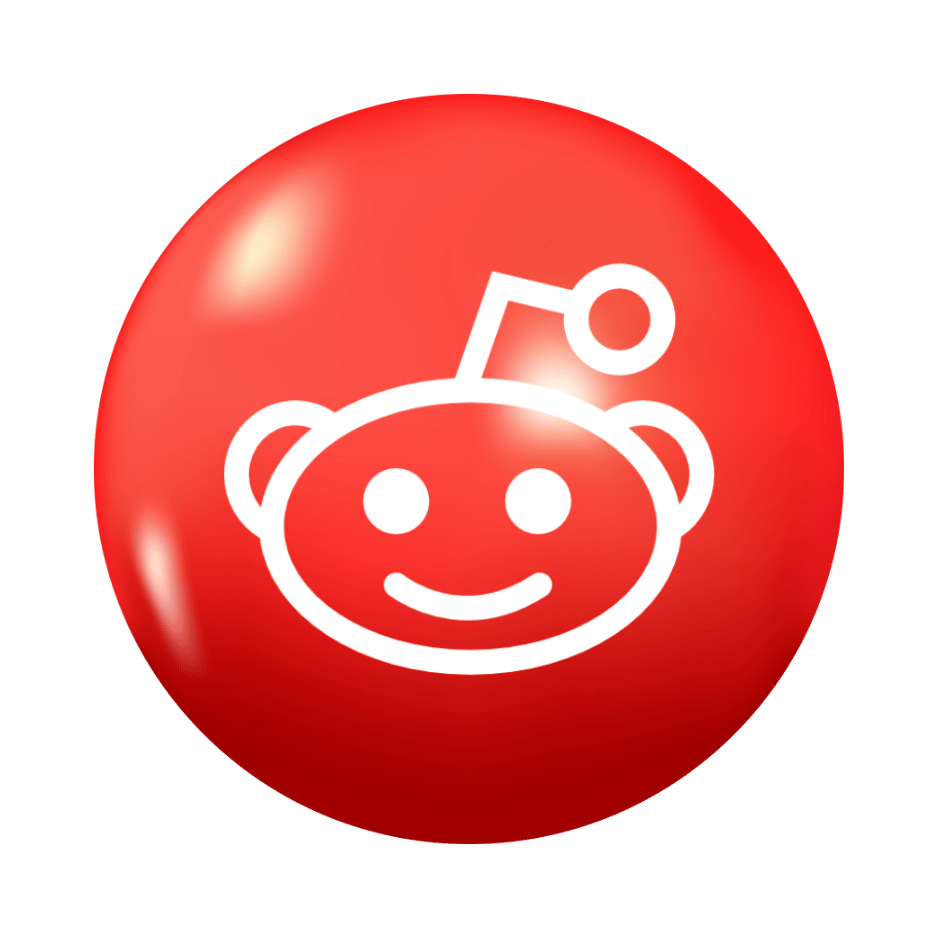 Reddit 3d logo png download