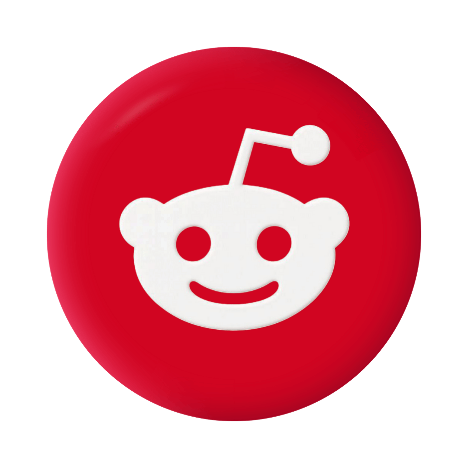 Reddit 3d logo transparent