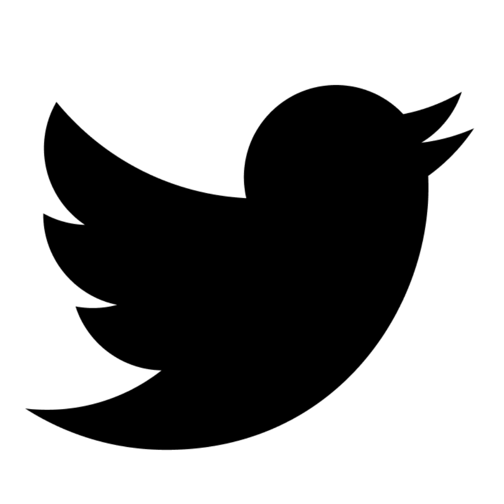 Twitter black logo png