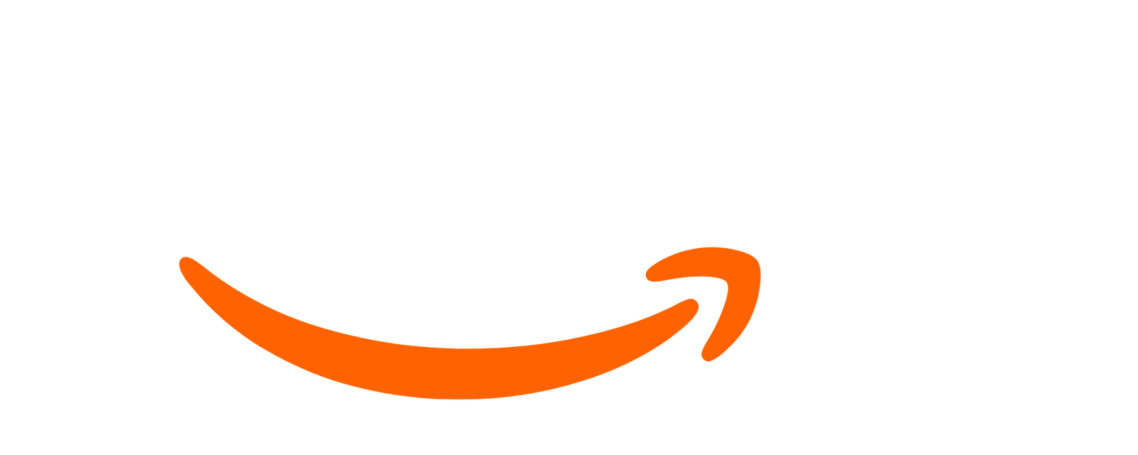 White amazon logo png