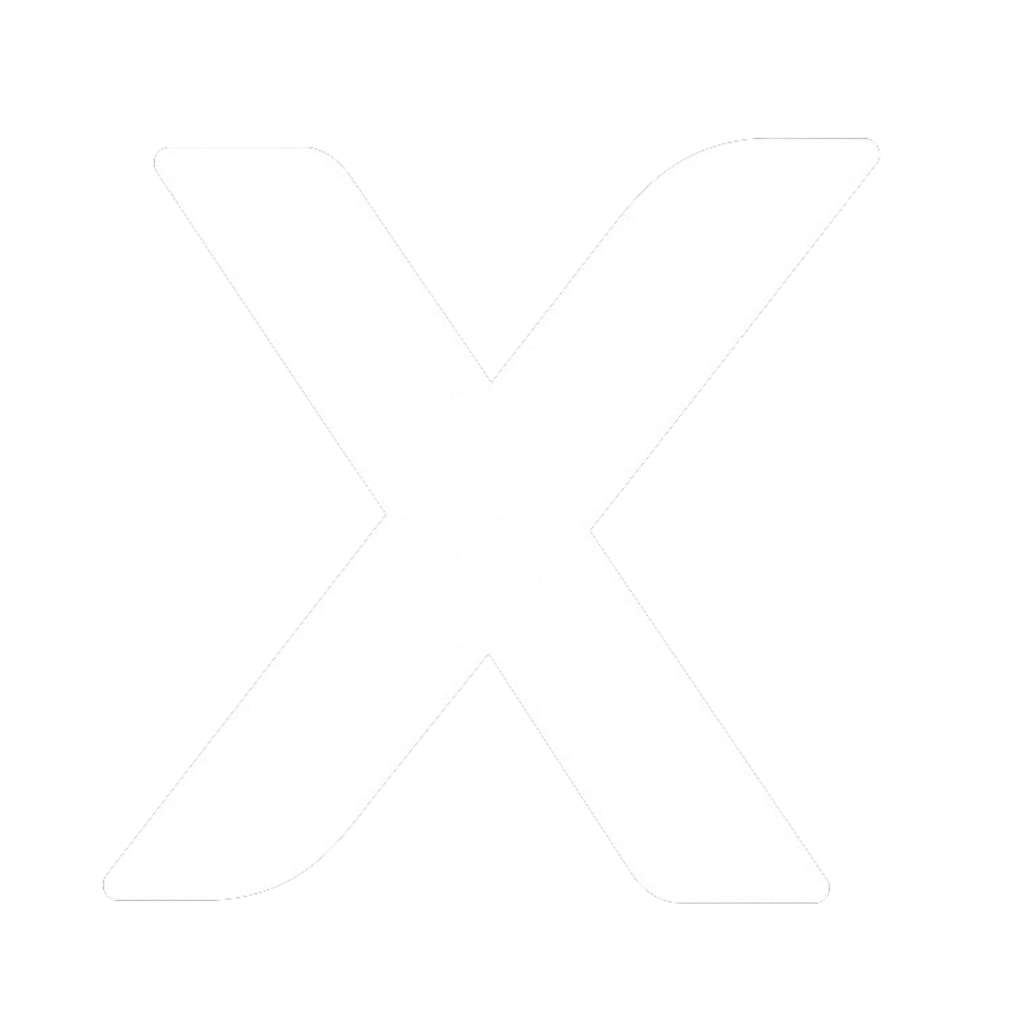 White x logo png clipart