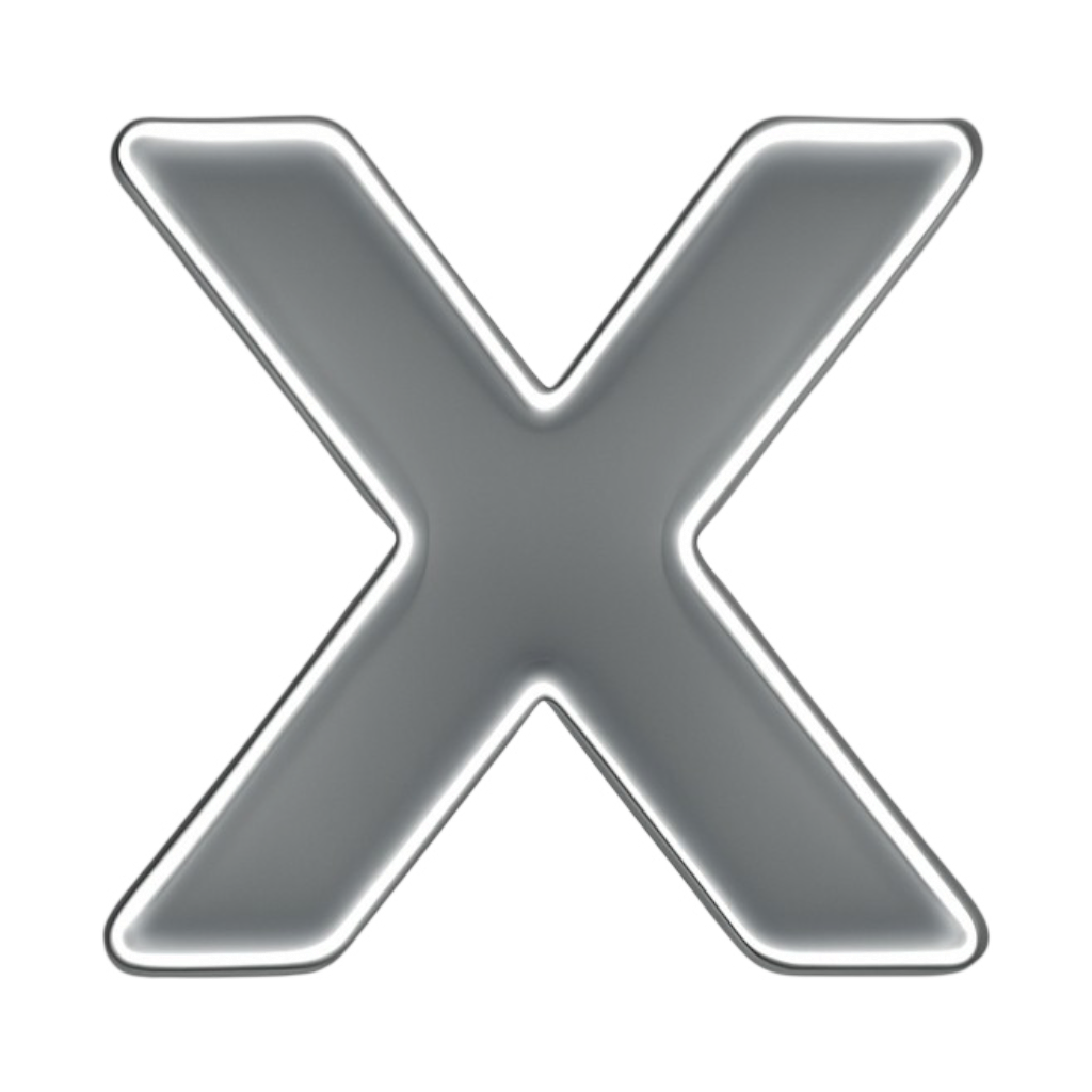 X logo png clipart transparent – minimal png