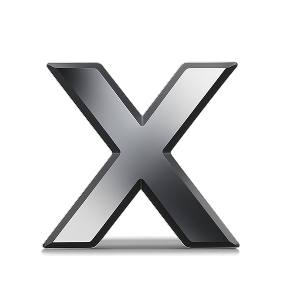 X logo png free download