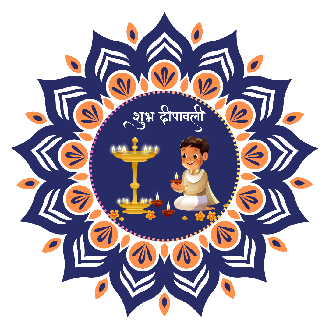 Diwali png – gradient style