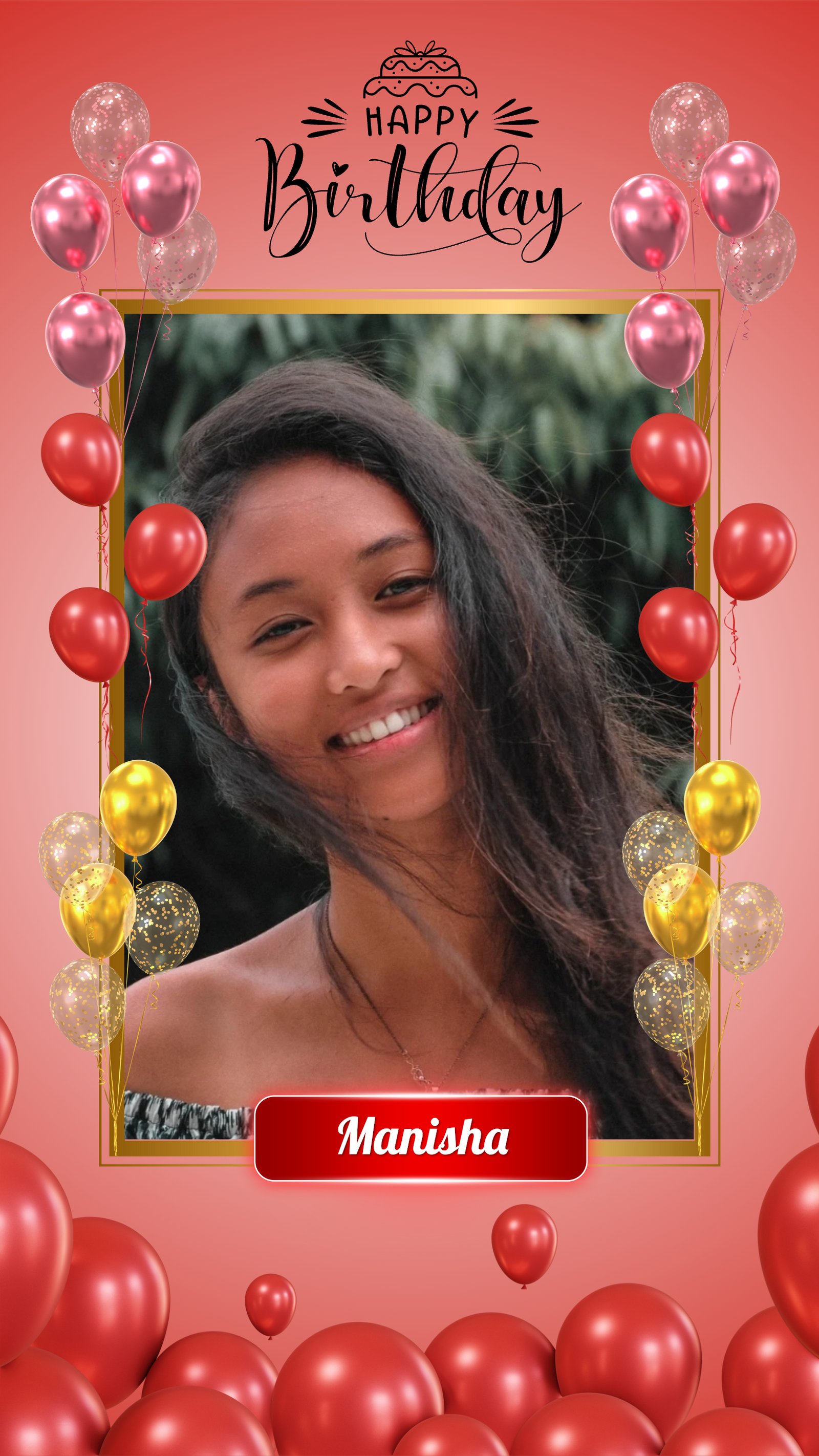 Aesthetic happy birthday poster template | editable svg & jpg free design