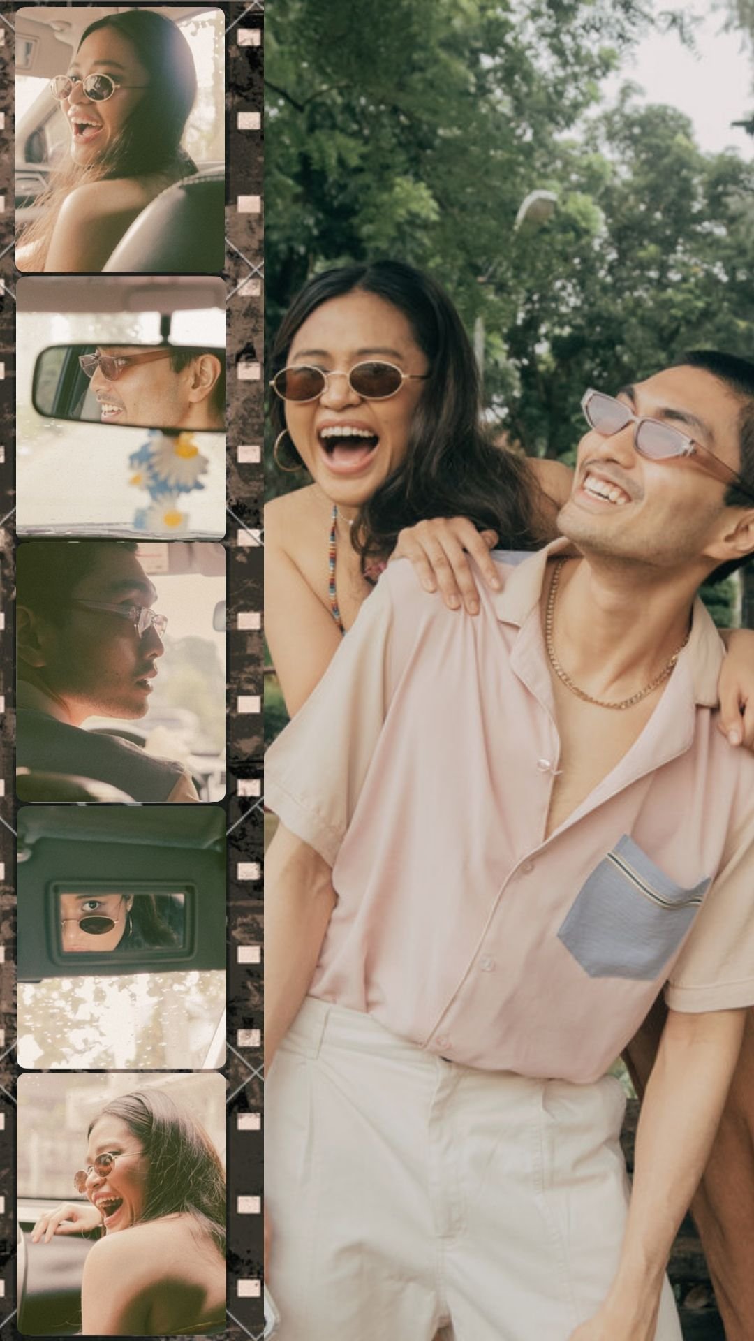 Black and gray traditional minimalist couple instagram story