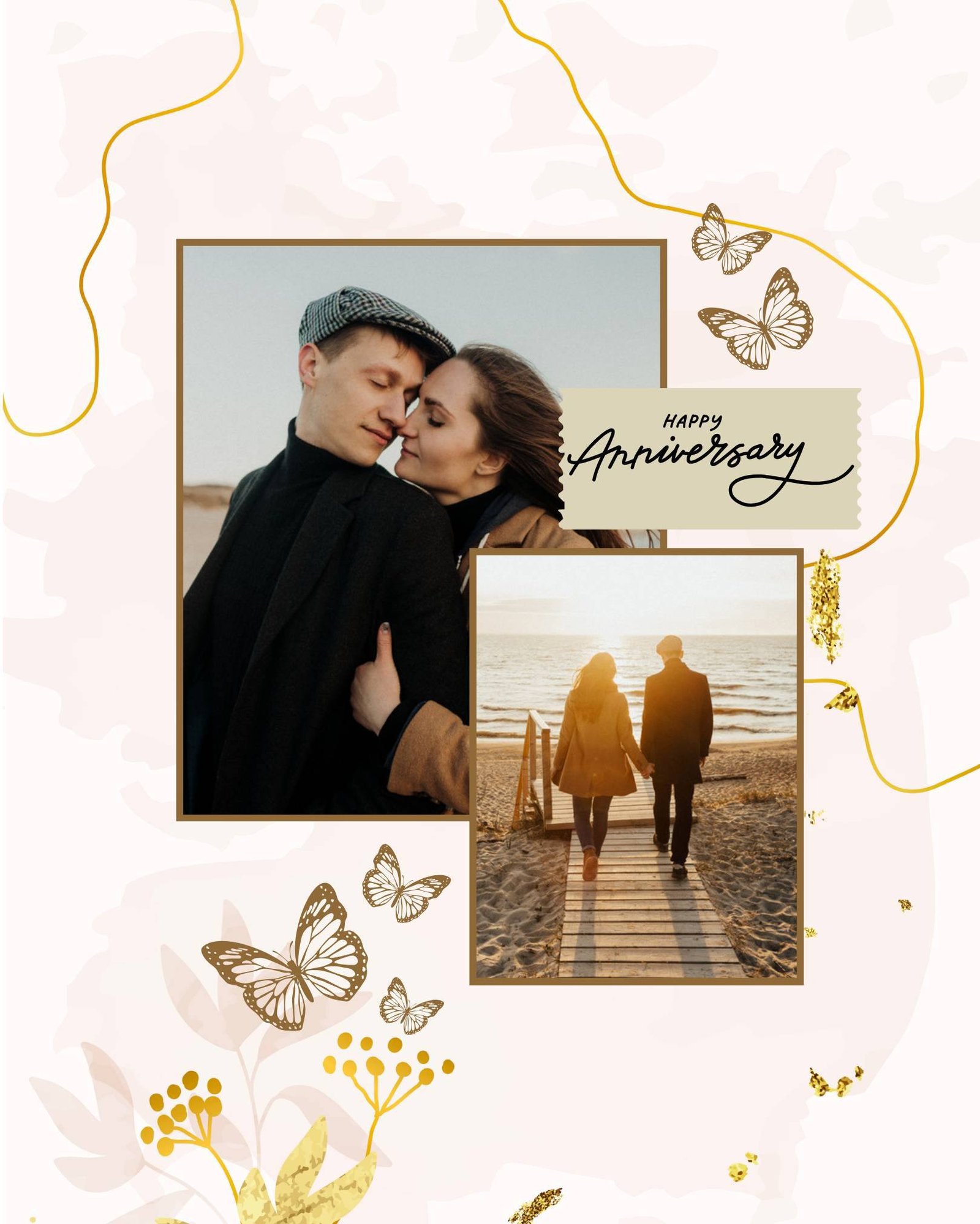 Classic anniversary post template