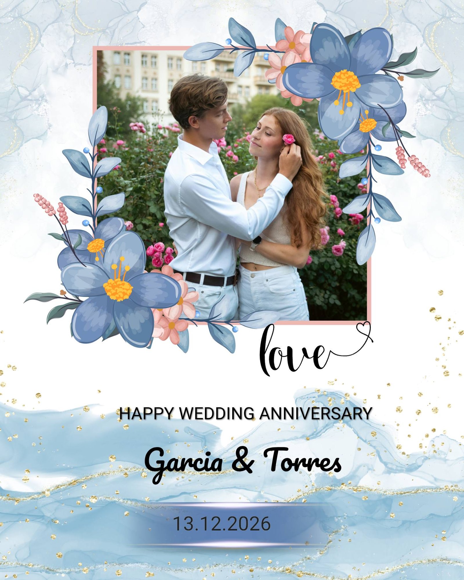 Elegant anniversary greeting design