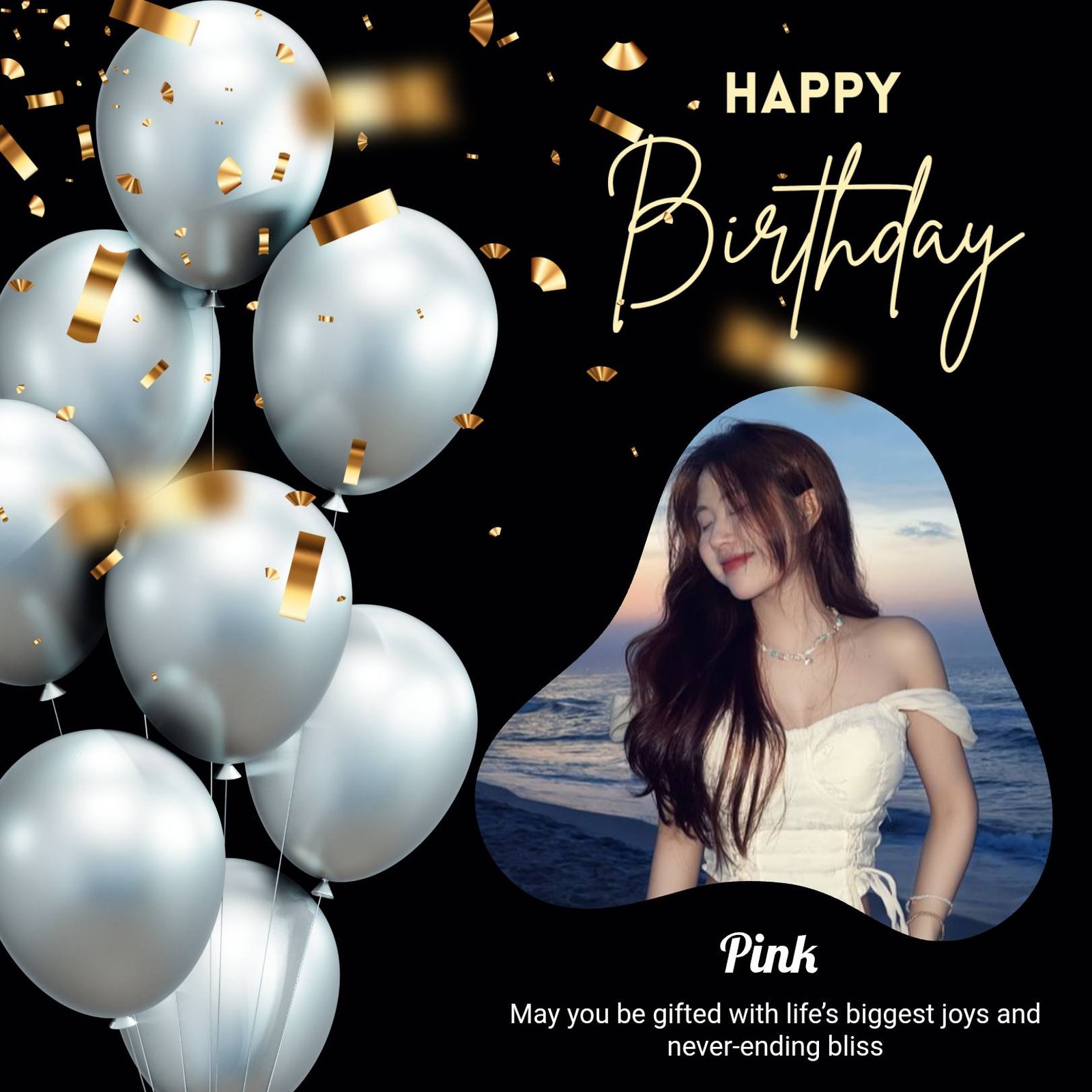 Elegant Happy Birthday Template Design – Free Download for Print & Digital