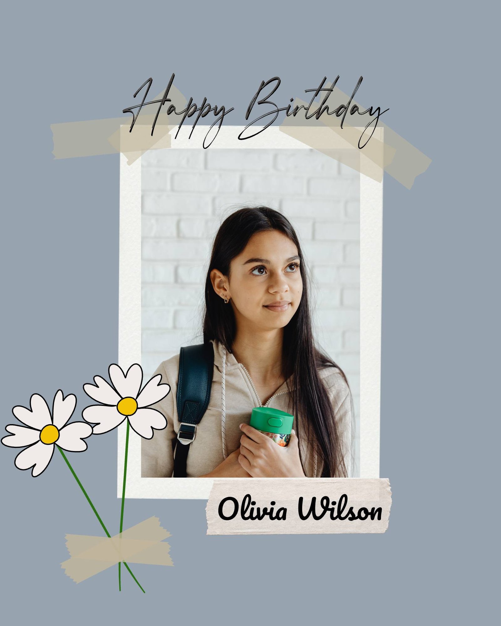 Happy birthday template | free editable poster