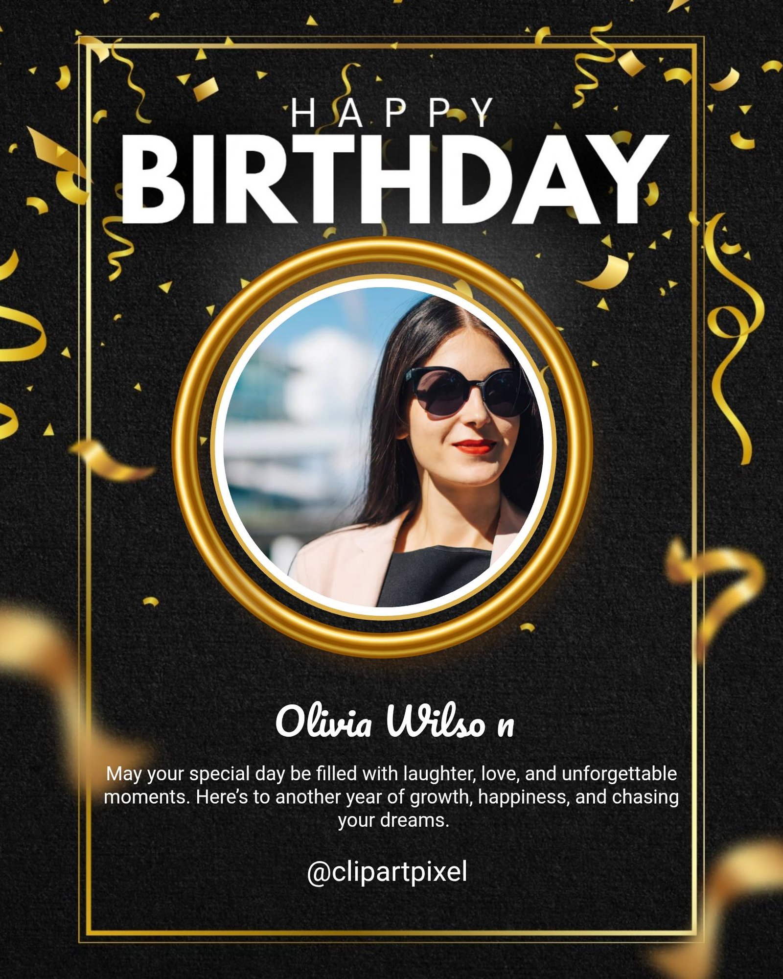 Printable happy birthday poster template | free editable design (svg, jpg)