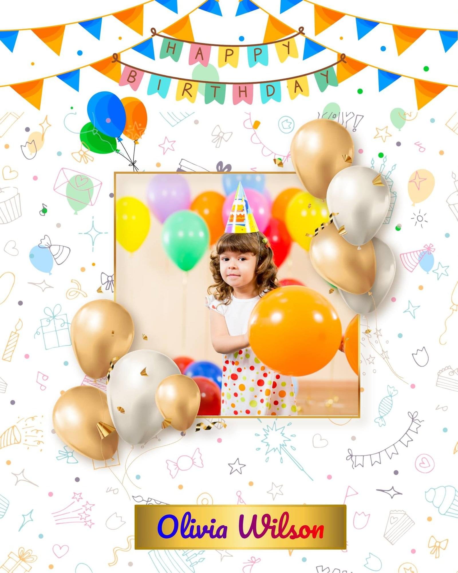 Happy Birthday Template | Free Editable Poster | Instagram post